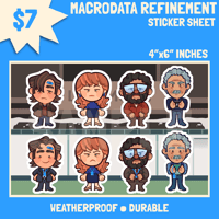 [PREORDER] SEVERANCE — Macrodata Refinement Sticker Sheet