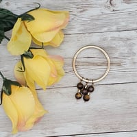 Image 2 of Circle Tiger's Eye Hair Clip 