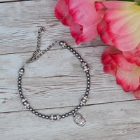 Image 3 of Grey Wine Barrel Anklet 