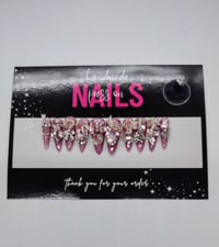 Image 1 of Rosé Reverie – Handmade Press-On Nails