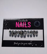 Image 1 of Midnight Enchant  - Handmade Press On Nails (Large)