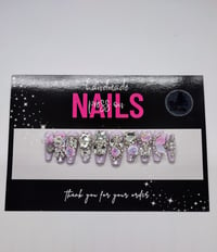 Image 1 of Opal Bloom  - Handmade Press On Nails (Large)