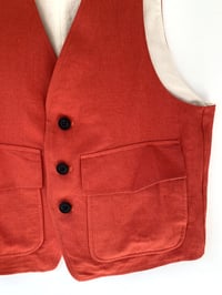 Image 6 of Piper waistcoat - Red Orange