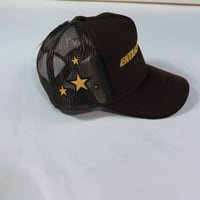 Image 3 of Brown /Gold “Foxy Brown” trucker 