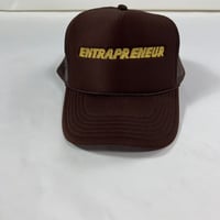 Image 2 of Brown /Gold “Foxy Brown” trucker 