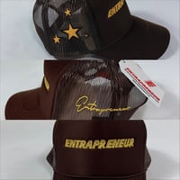 Image 4 of Brown /Gold “Foxy Brown” trucker 