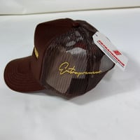 Image 5 of Brown /Gold “Foxy Brown” trucker 
