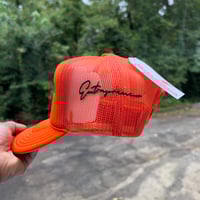 Image 4 of Orange /Black “ Orioles” trucker 