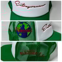 Image 4 of Green/White. “Signature ” trucker. 