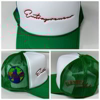Image 5 of Green/White. “Signature ” trucker. 