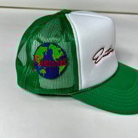 Image 3 of Green/White. “Signature ” trucker. 