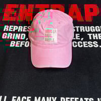 Image 1 of Pink/White “Wake Pray Hustle ” hat 