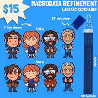 Image 1 of [PREORDER] SEVERANCE — Macrodata Refinement Team Lanyard Keychains