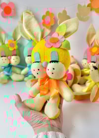 Image 4 of Retro Kitsch Felt Easter Bunny 