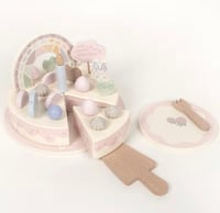 Image 4 of Eloise White Peach Birthday Cake