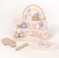 Image 1 of Eloise White Peach Birthday Cake