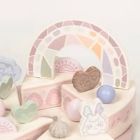 Image 6 of Eloise White Peach Birthday Cake
