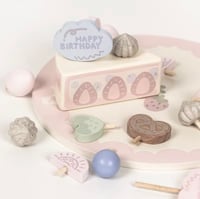 Image 7 of Eloise White Peach Birthday Cake
