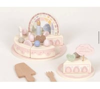 Image 3 of Eloise White Peach Birthday Cake