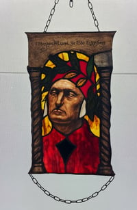 Image 1 of Dante's Inferno stained glass piece