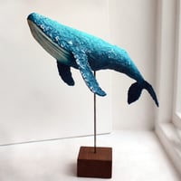 Image 2 of Humpback Whale Paper Mache Sculpture (smaller version)
