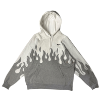 Image 2 of (M-L) Nike White Grey Flame "Keneki" 613