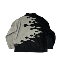 Image 4 of (L-XL) Nike Zip Flameside GreyBlack "Rao" 614