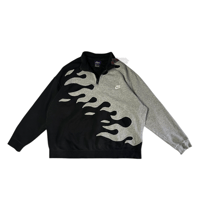 Image 2 of (L-XL) Nike Zip Flameside GreyBlack "Rao" 614
