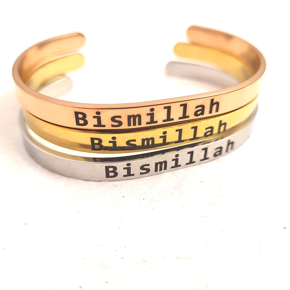 Image of Bismillah Cuff Bracelets for Men & Women