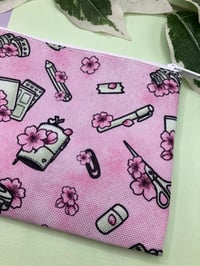 Image 5 of Cute Cherry Blossom Stationery Zipper Pouch