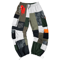 Image 2 of Cut & paste sweatpants ( XL baggy )