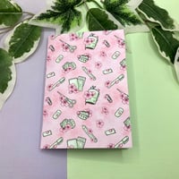 Image 1 of Handmade Cherry Blossom Stationery Notebook