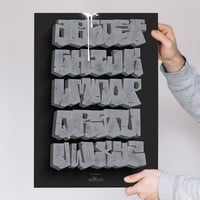 Image 1 of OG Block Letters Alphabet Poster