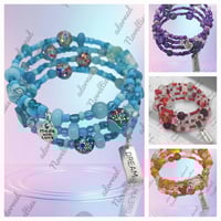 Image 1 of Affirmation Memory Wire Bracelets 
