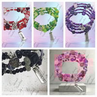 Image 2 of Affirmation Memory Wire Bracelets