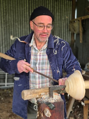 Image of Stage d'initiation au tour à perche 03/05/25 -  Introduction to pole-lathe turning course