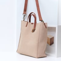 Image 4 of STUDIO LINE One-off Square Two-way Tote in soft malt