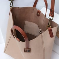 Image 6 of STUDIO LINE One-off Square Two-way Tote in soft malt