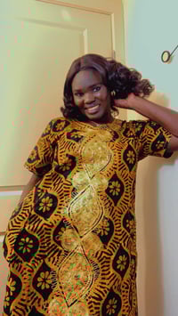 Image 1 of Multi-Color Women's African Print Dress – Bold & Beautiful