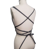 Image 3 of Women's Cowl Neck Lace up Top & Pencil Skirt with Zip up Slit (Sold as Set)