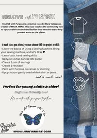 Image 2 of ReLOVE with Purpose: Repurposed Fashion & Art Class