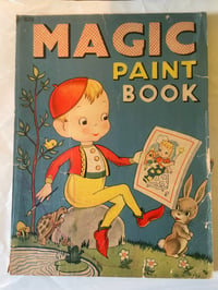 Image 1 of Cute Vintage 1944 Magic Paint Book