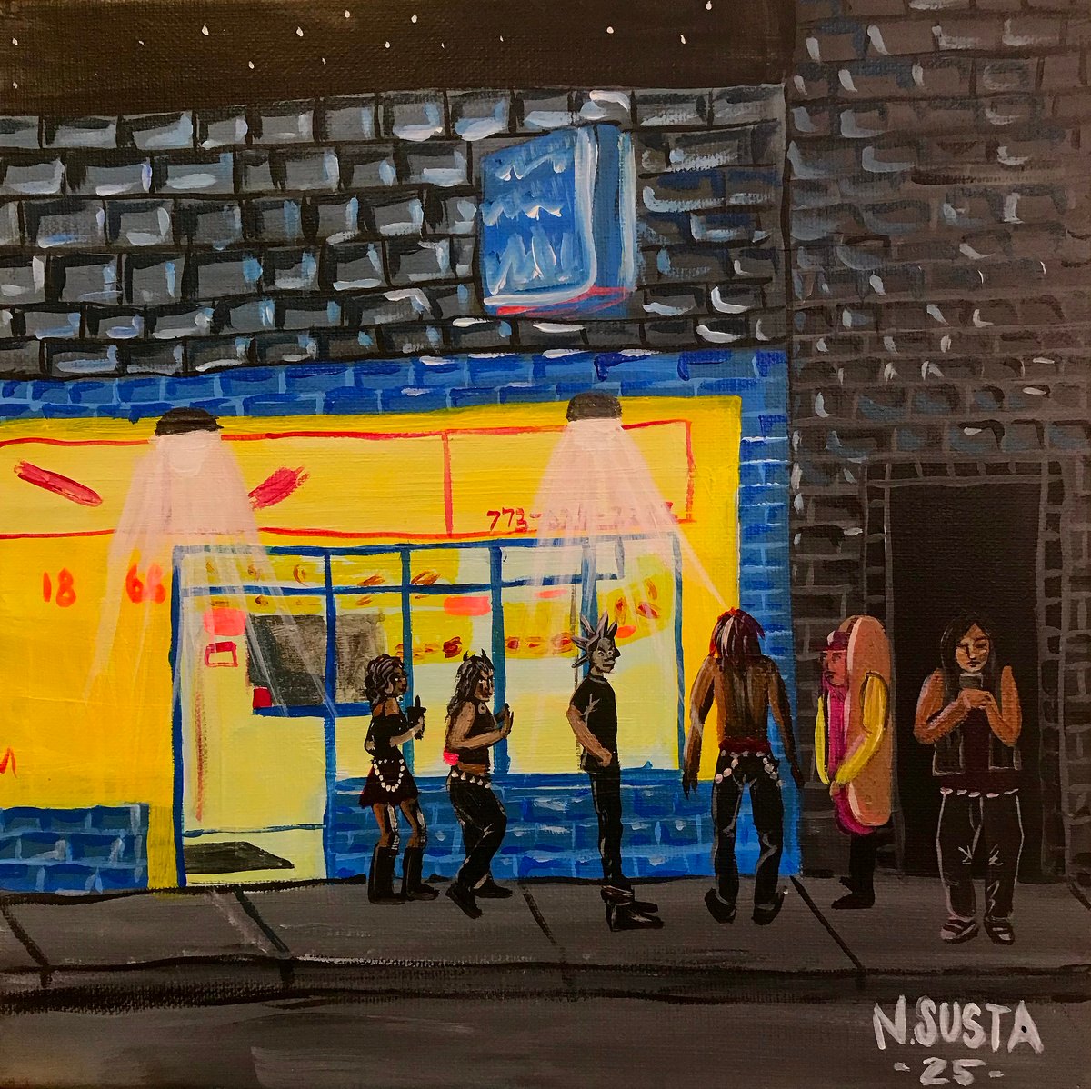 Natalia Sustaita Art — Chicago Punks Canvas Print
