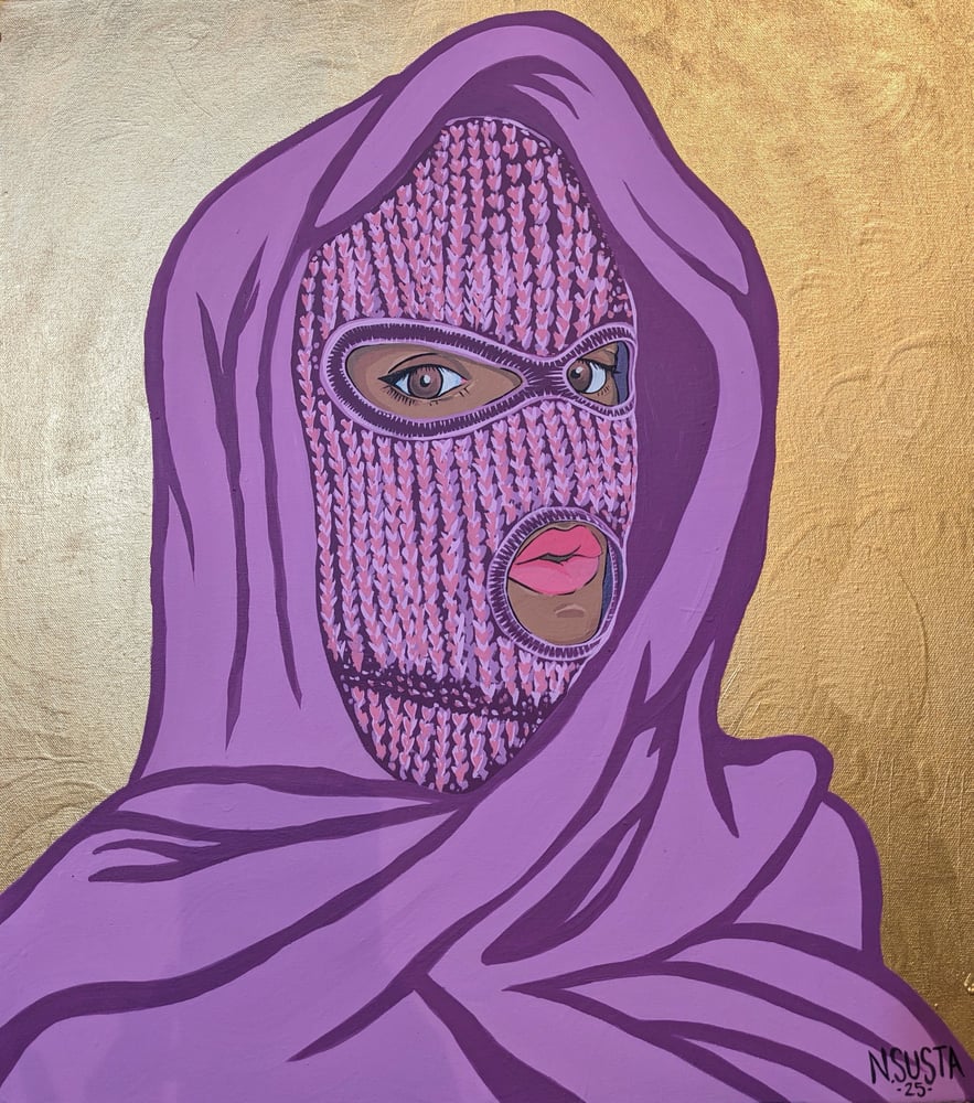 Image of Violet Protester canvas print