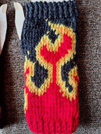 Image 1 of Flame Fingerless Gloves