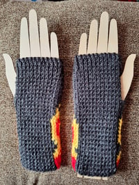 Image 2 of Flame Fingerless Gloves