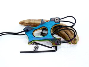 Image of Wooden Slingshot, The Hooligan Wood Sling Shot,  OTF Right handed, left hand hold, OOAK