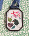 Geranium No. 1 ~ original collage in locket