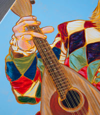 Image 4 of Renaissance Cobain - 18”x24” Acrylic Painting