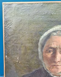 Image 2 of Portrait sur toile d'une vieille femme
